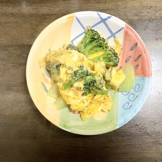 簡単レシピ　ブロッコリーと卵の中華炒め